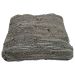 Cushion recycled leather woven light grey 45x45cm