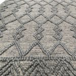Kleed wol, PET katoen lichtgrijs 160x230cm