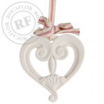 Orange Cinnamon Heart half open (on ribbon)