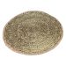 Placemat jute braided gold print lotus round ø 38 cm