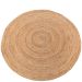 Rug Jute Braided Natural round ø120cm