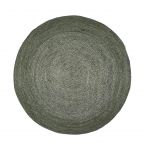 Rug Jute round ø 150 cm Foliage Green