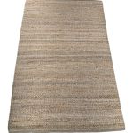 Rug jute woven wool grey natural 160x230cm