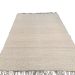 Rug recycled cotton ivory with fringes 80x240cm