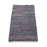 Rug recycled denim blue, jute and cotton 250x350cm