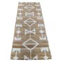 Rug runner jute white chenille woven 80x200cm