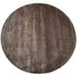 Rug Tencel Silvergrey Round ø 200 cm