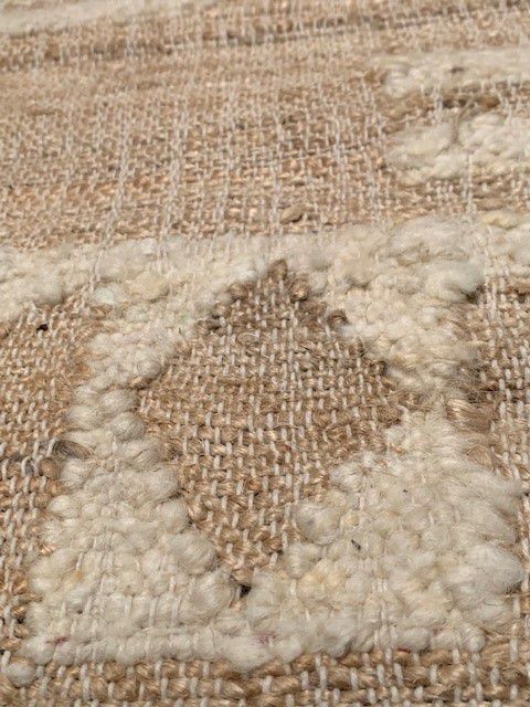 vloerkleed jute nieuwzeeland wol panja geweven 250x350cm